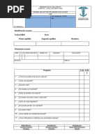 Identificación Usuario - Fecha D/M/A: Hora: Primer Apellido Segundo Apellido Nombres