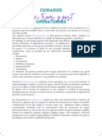 Cuidados Pre, Trans y Postoperatorios