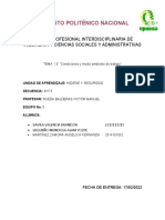 1.5 Condiciones y Medio Ambiente de Trabajo