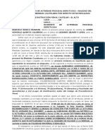 Incidente de Actividad Procesal Defectuosa - Nulidad