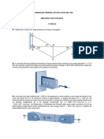 Prova 1 de Mecânica Dos Sólidos
