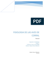 Fisiología de Las Aves de Corral