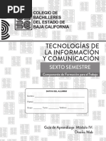 Tecnologías de La Información Y Comunicación: Sexto Semestre