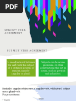 Meeting 1 - Subject Verb Agrement