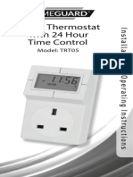 Plug in Thermostat With 24 Hour Time Control: Model: TRT05