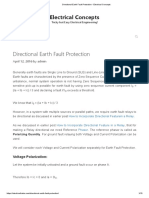 Directional Earth Fault Protection - Electrical Concepts