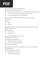 Erathquake and Motions of The Earth