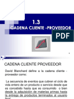 1.3 Cadena Cliente-Proveedor