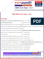 IBPS RRB Clerk Mains - Set 1