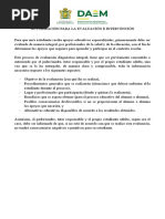 Autorización para La Evaluación e Intervención 2020-2021