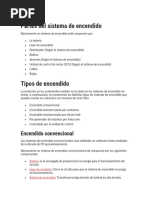 Partes Del Sistema de Encendido