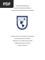 Sistema Politico de La Republica de Guatemala