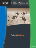 Training: Catalogue