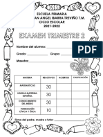 Examen 1 Grado 2do Trimestre