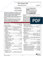 TAC Xenta 300: Programmable Controller 11 Aug 2003