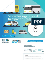 Cartilla 6 Conductas Seguras Transporte de Pasajeros