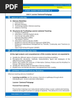 Module 4 A B Learner Centered Pedagogy