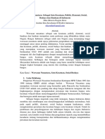 Wawasan Nusantara Sebagai Satu Kesatuan, Politik, Ekonomi, Sosial, Budaya Dan Hankam Di Indonesia