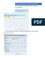 Transfering Mra Returns To Scrap Bin in Sap 03012022