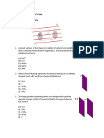 PSI AP Physics C - Gauss's Law Multiple Choice Questions