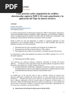 17 - 09 - 2020 - Caso Práctico Sobre Adquisión de Créditos Deteriorados NIIF 9