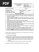 Ingeniería en Sistemas de Computación Curso: Introducción A La Prof.: José Rivera Código Curso: SC-303 Nombre Del Estudiante: - Fecha