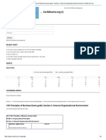 User Login: CXC Principles of Business Exam Guide: Section 2: Internal Organizational Environment