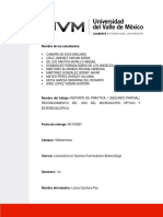 Reporte Práctica 1 Segundo Parcial. Microscopía