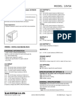 Model: 10VS4: (2) Output 1