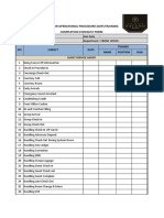 SOP Training Completion Checklist