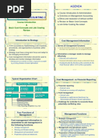 AF 3112 Management Accounting 2: Agenda