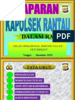 Paparan Kapolsek Rantau Bulan Oktober