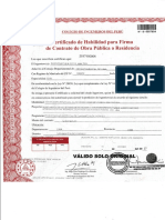 Certificado de Habilidad de Obra