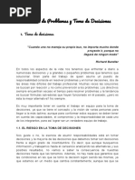 CAPACITACIÓN Análisis de Problemas y Toma de Decisiones