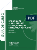 GUIA de CURSO Introdución Al Método de Los Elementos Finitos en Mecánica de Sólidos y Estructuras