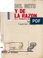 Manuel García-Pelayo - Del Mito y de La Razón en La Historia Del Pensamiento Político-Revista de Occidente (1968)