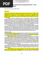 Development of A Mineral Processing Flowsheet - Case - SME