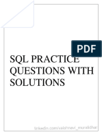 SQL Practice Questions With Solutions