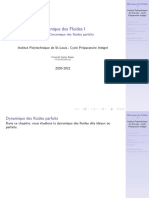 (Fluide1) Chapitre 4 Dynamique Des Fluides Parfaits 1