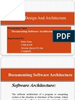 Documenting Software Architecture