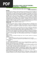 Autopsia Psicológica para Casos de Suicidio