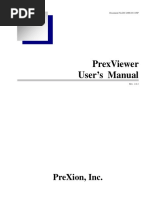 Manual PreXion Viewer Cliente