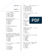 COMMUNICATIVE COMPETENCE TEST (Grammatical-Linguistic & Sociolinguistics)