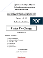 Pertes de Charge