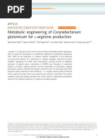 Park-NatComm2014-Met Eng C-Glutamicum Arginine Production