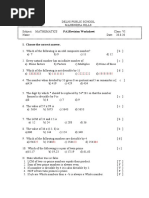 PA1 - Math Worksheet