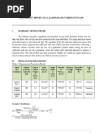 EXP6 - Laminar and Turbulent Flow Report