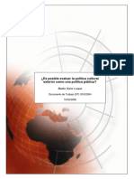 Belén Sanz - ¿Es Posible Evaluar La Política Cultural Exterior Como Una Política Pública