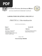 Cuestionario Previo Recristalización