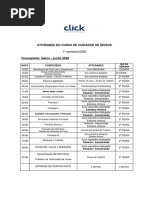 Atividades e Cronograma Cuidador de Idosos 20221